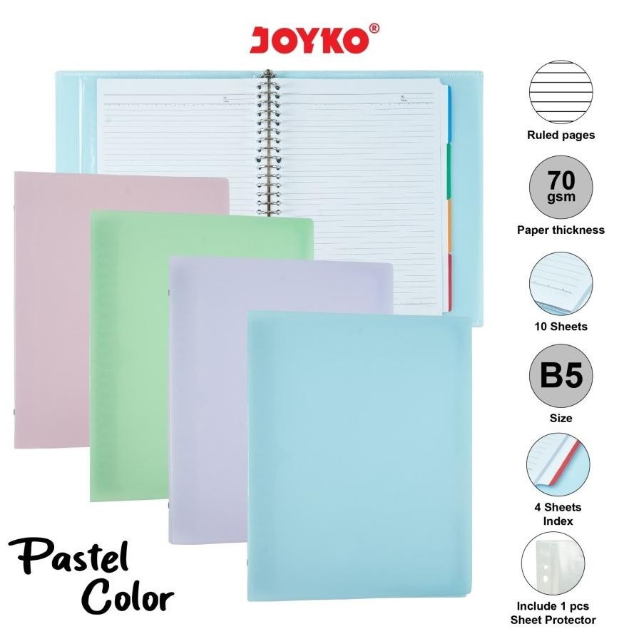 

Binder Note Joyko B5-MHPT-143 Pastel / Binder Note B5-TSAC-M129 ACADEMY AST