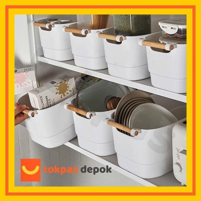 

Terlaris Kotak Tempat Penyimpanan Serbaguna Gagang Kayu Storage Box Saga