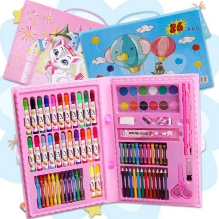 

Crayon Set 68pcs / Krayon Mewarnai Anak 68pcs AST