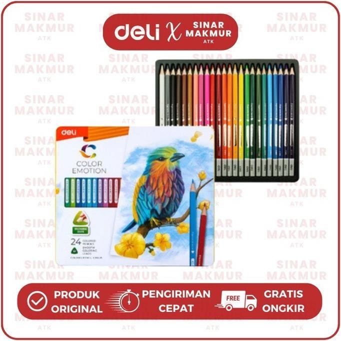 

Color Pencil/Pensil Warna Color Emotion 24 Warna Deli EC00225 (SET) AST