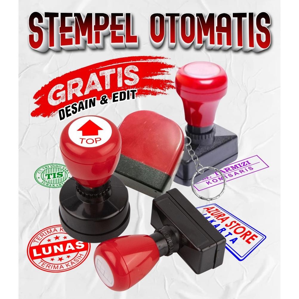 

STEMPEL OTOMATIS / STEMPEL CUSTOM / STEMPEL FLASH / STEMPEL WARNA AST