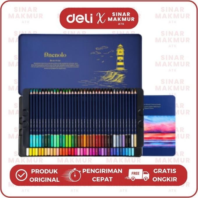 

Color Pencil/Pensil Warna Hybrid 72 Warna Finenolo Deli EC122-72 (Set) AST