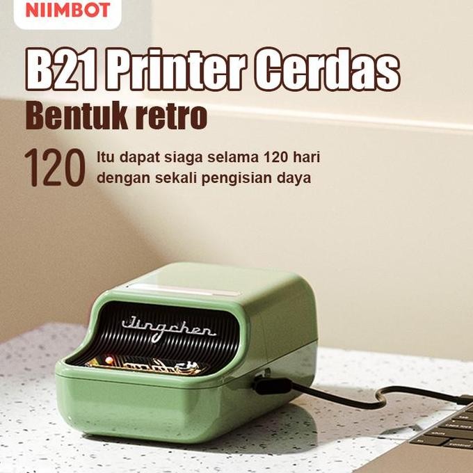 

Printer Label Termal Niimbot B21 Dengan Mesin Label Portabel Bluetooth Tanpa Lebar Pencetakan Tinta 20-50Mm, Label Harga Toko Pakaian Mesin Label Berperekat Genggam Stiker Warna Kecil New Stok