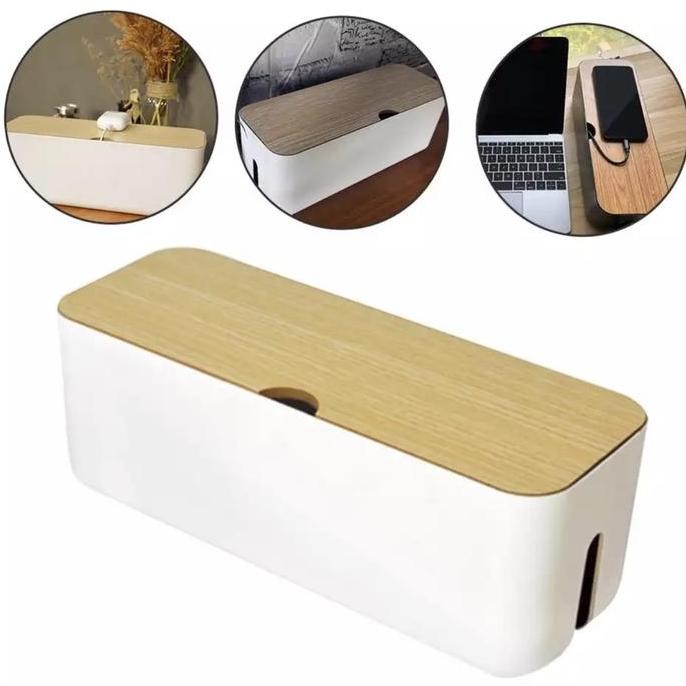 

Terlaris Panache Multifunction Cable Storage Box Kotak Penyimpanan Kabel Hp