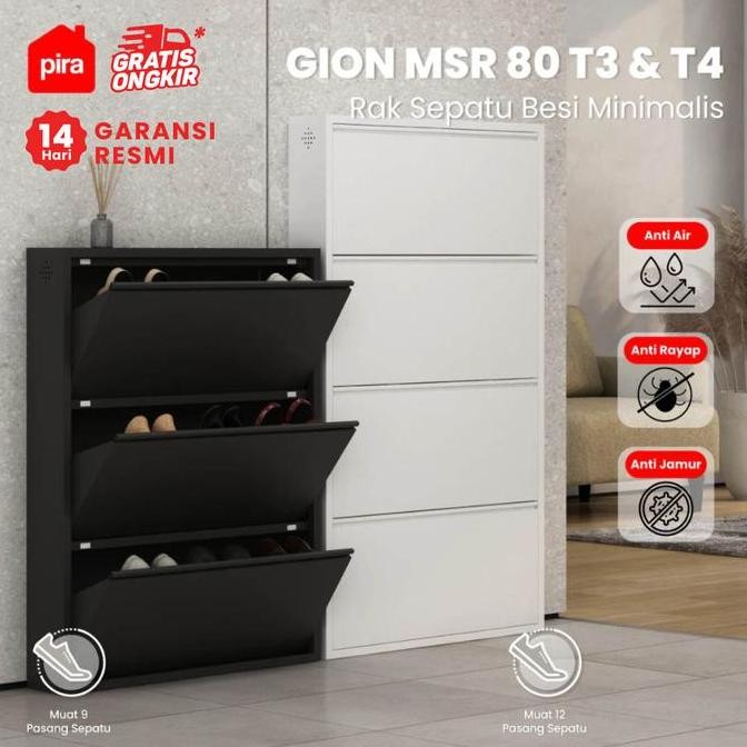 Pira - Gion MSR80 Rak Sepatu Besi