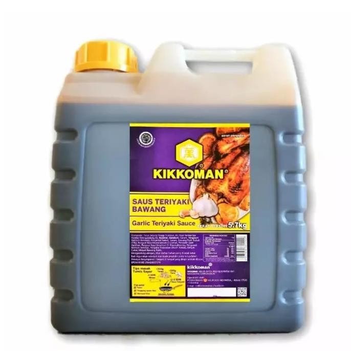

Terlaris Kikkoman Saus Teriyaki Bawang 5.7kg | Garlic Teriyaki Sauce 5,7 kg SALE