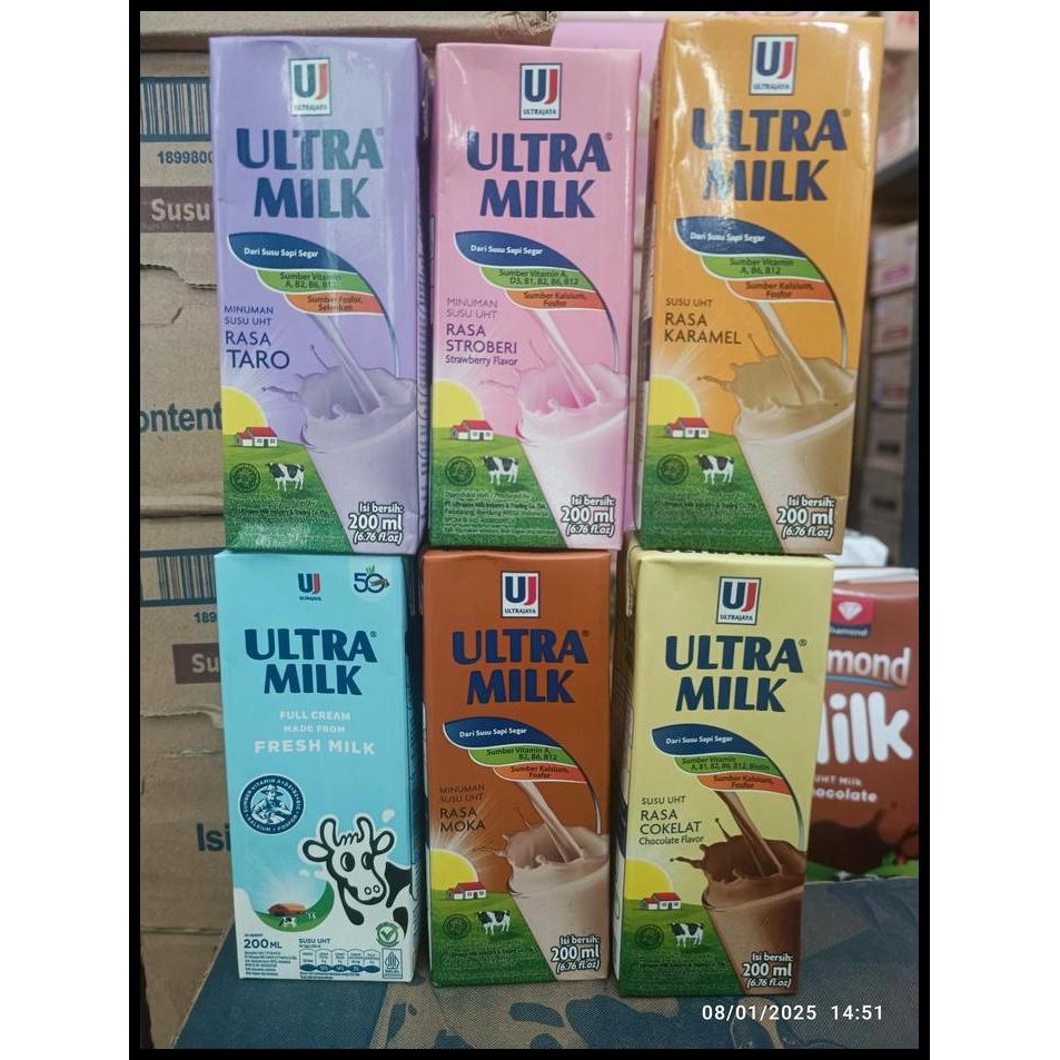 

Terlaris Susu Ultra Milk 200 Ml [Isi 24 Pcs] Good Quality
