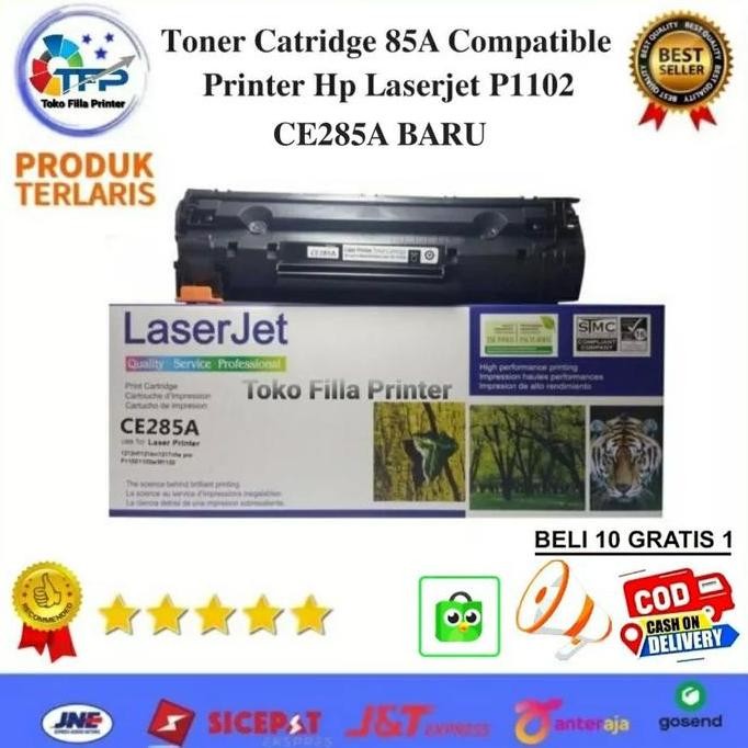 Toner Cartridge 85A Compatible Printer Hp Laserjet P1102 Ce285A Baru New Stok