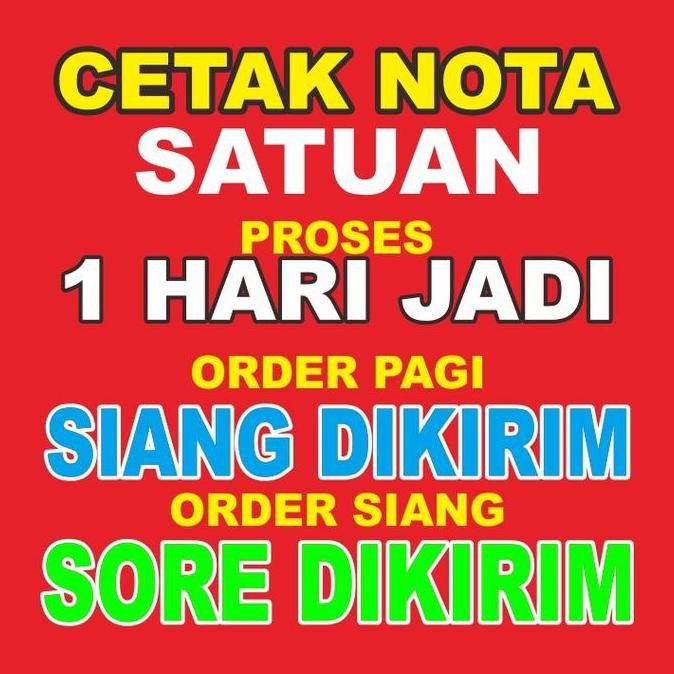 

Terlaris NotA murah custom, nota murah, surat jalan warna/BW SALE