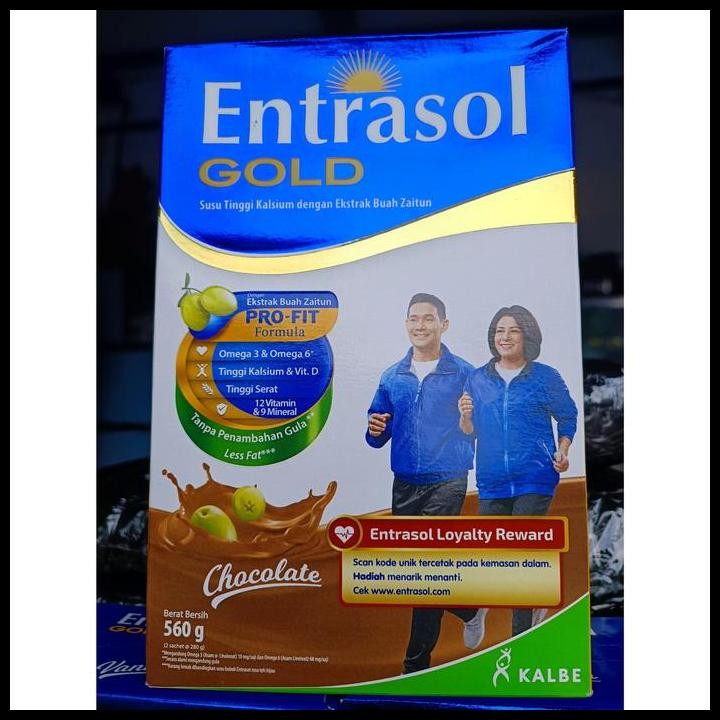 

Terlaris Susu Entrasol Gold Rasa Vanila/ Original/ Coklat Ukuran 580Gr/600Gr Good Quality