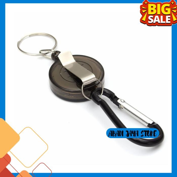 

GANTUNGAN KUNCI RETRACTABLE KEYCHAIN FLEXIBLE YOYO TARIK ID CARD PINTU EKSLUSIF