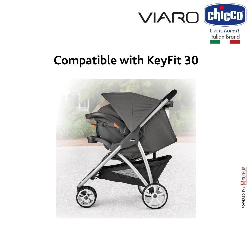 Chicco Stroller Viaro - Graphite / Kereta Dorong Bayi / Stroller Bayi / Stroller Anak