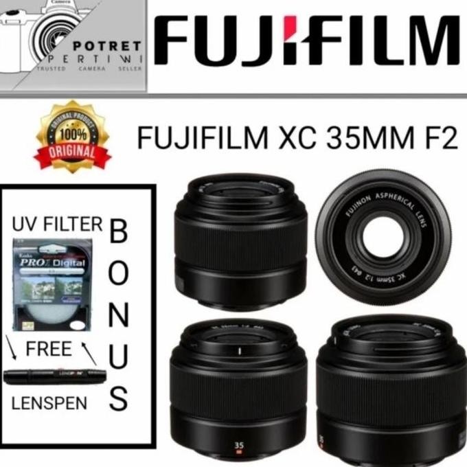 Tersedia FUJINON XC 35MM F2 / LENSA KAMERA FUJIFILM XC 35MM F2 / XC 35MM F2