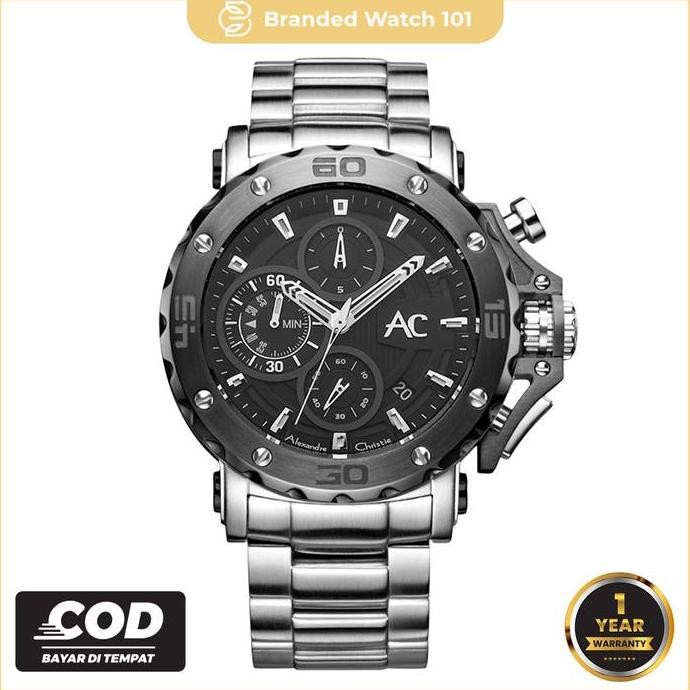 Tersedia Jam Tangan Pria Alexandre Christie AC 9205 / AC9205 / 9205 Carbon Garansi Resmi 1 Tahun