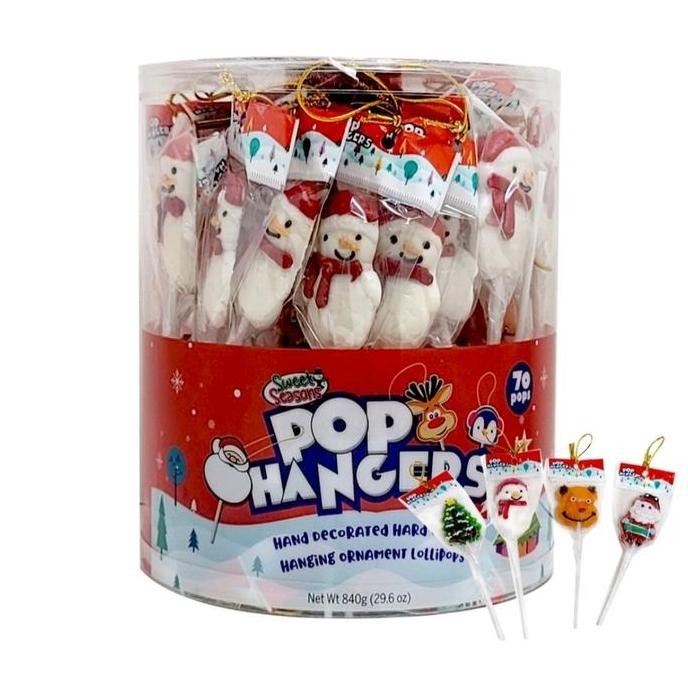 

[1Pcs]Christmas Pop Hangers Lollipop Candy Permen Korea