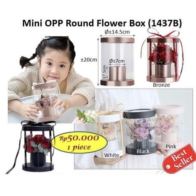 

Mini Opp Round Flower Box (1437B) Box Mika Unik Cantik Kreatif