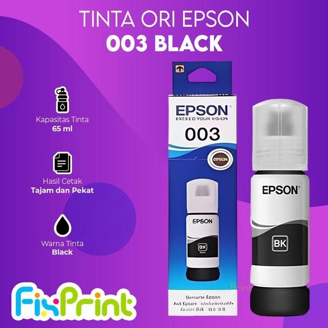 Grosir Tinta Epson Original 003 Isi 1 Set 4 Warna Utk L1110, L3110, L3150