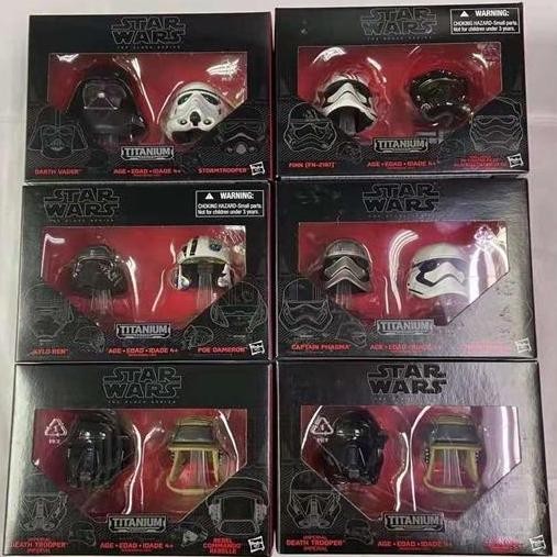 Hasbro Star Wars Black Series Titanium Helmet Figure - 2 Packs Set