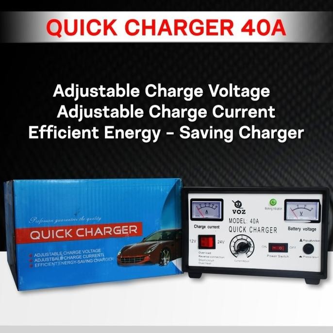 Grosir Voz Charger Aki 40A | Charger Aki Mobil | Charger Aki Kering