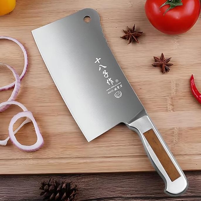 Pisau Golok Dapur Potong Daging Pisau Baja Besar Super Tajam Stainless