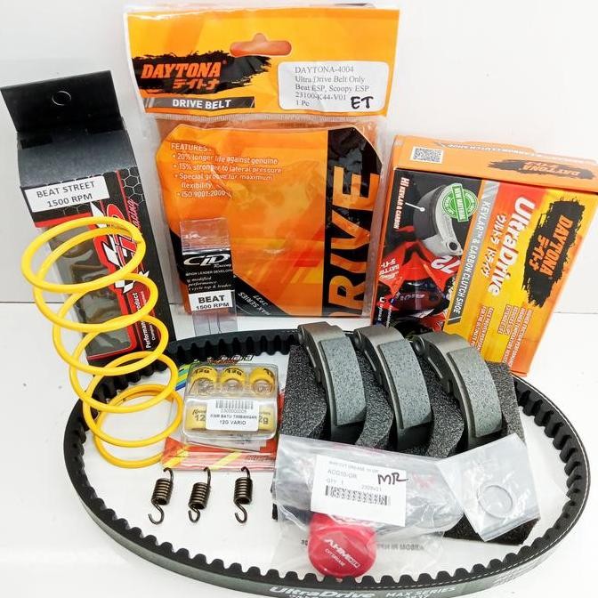 PAKET CVT UPGRADE KIRIAN DAYTONA BEAT STREET 2019, BEAT ESP, BEAT POP