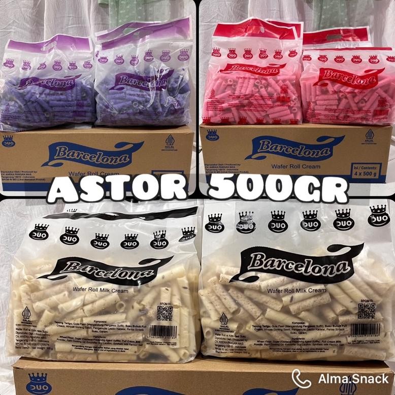 

Ready Astor Mini Kemasan 500Gram Barcelona