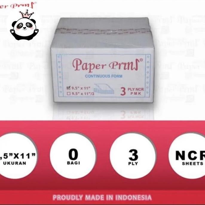 

TERBARU - Kertas komputer / Continuous Form 3 ply Paper prins ( 1 box ) Stationery
