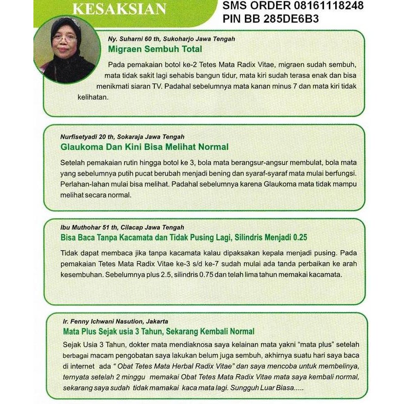 Obat Tetes Mata Radix Vitae Termurah