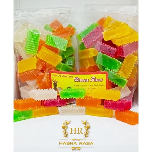 

[ 500 GRAM ] Manisan Agar Agar Kering / Manisan Buah Kering/jelly kering/agar swallow