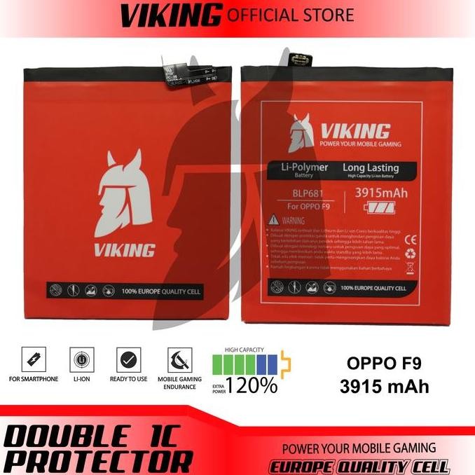 Viking Baterai Oppo F9 / F9 Pro / R17 Blp681 Double Power