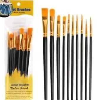 

1 SETT ISI 10PCS KUAS LUKIS/SETT KUAS LUKIS/PAINTING BRUSH AST