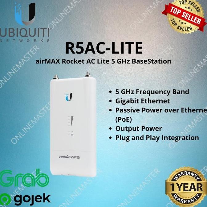 BEBAS ONGKIR - R5AClite Ubnt Rocket m5 AC Lite
