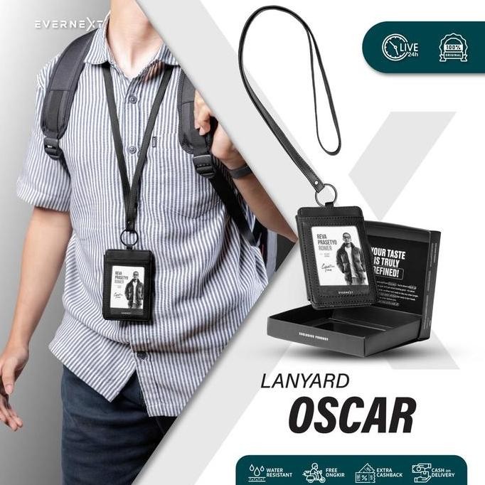 

Berkualitas EVERNEXT - Lanyard Kartu ID Card Holder Name Tag Kantor Tas Kalung Dompet Kartu Gantung Oscar