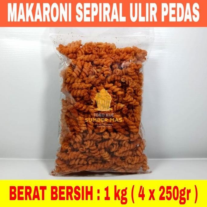 

MAKARONI SPIRAL RASA PEDES Berat bersih 1 KG pt