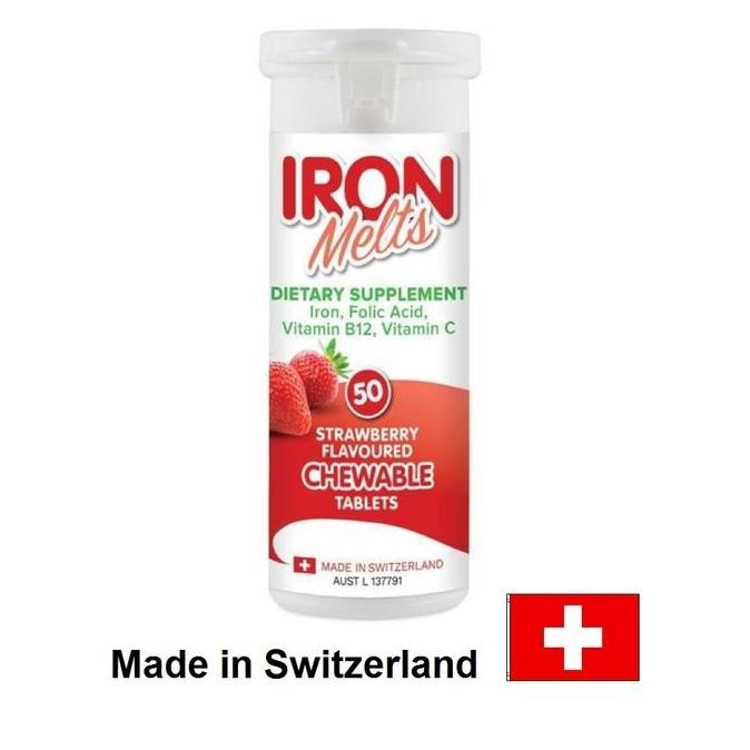 

Iron Melts - Made In Switzerland / Permen Vitamin / Suplemen Zat Besi