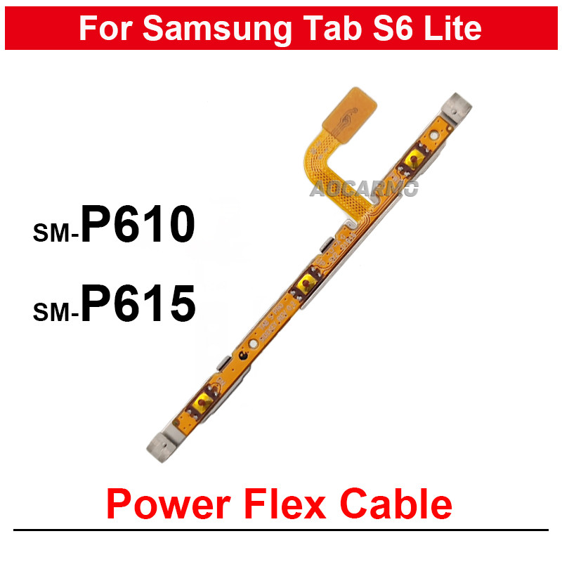 Untuk samsung galaxy tab s6 lite p610 p615 suku cadang pengganti kabel fleksibel volume on/off daya