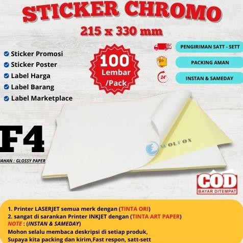 

STIKER A4 F4 / KERTAS STICKER A4 F4 AST