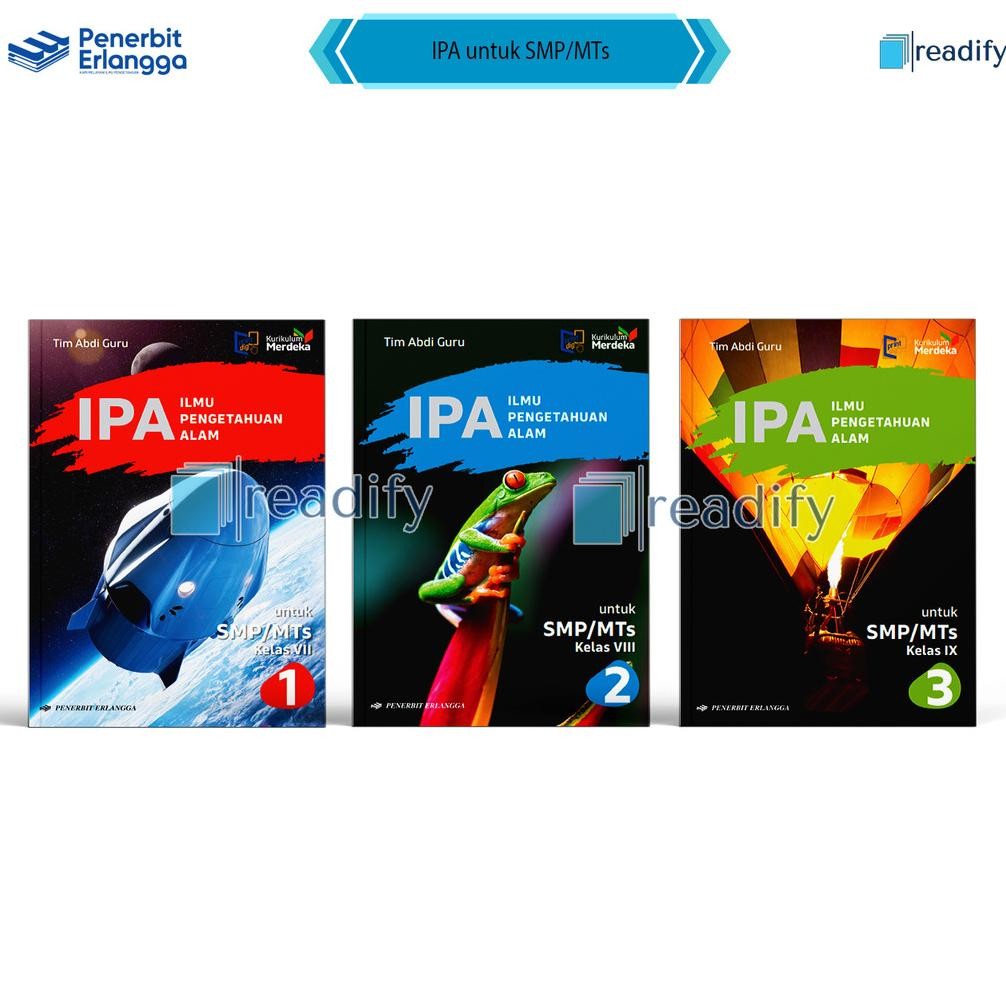 IPA Kelas 7 8 9 SMP Erlangga Kurikulum Merdeka Revisi Terbaru AST
