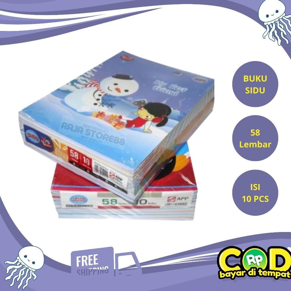 

Buku Tulis SIDU 58 LEMBAR (10 PCS) AST