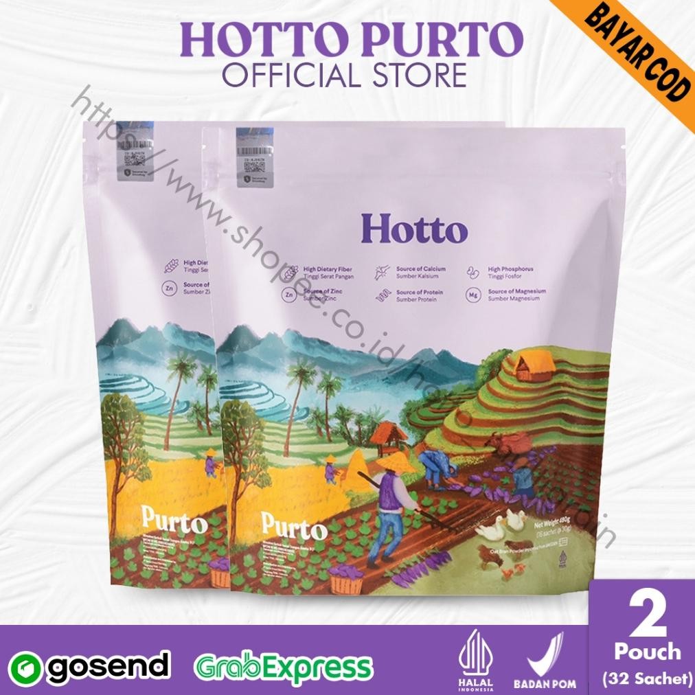 

Hotto Purto Multigrain 2 Pouch (32 Scahet) -Minuman Diet Pengganti Sarapan - PACKAGING BUBBLE WRAP AST