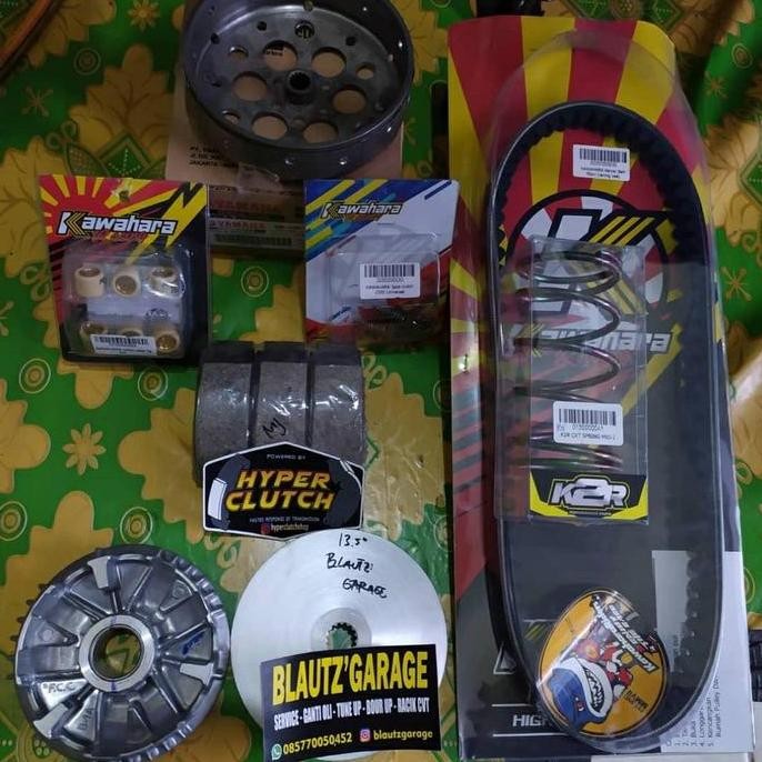 paket upgrade cvt Mio j, Mio GT, soul GT 115, xride115, Fino fi 115