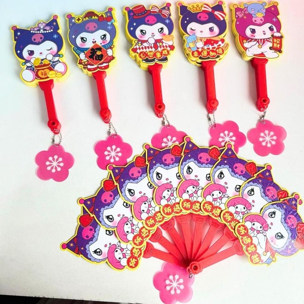 

ANGPAO KIPAS CUTE CHARACTERS IMLEK SERIES hongpao lucu chinese new year snake year fan shaped tahun ular 2025 AST
