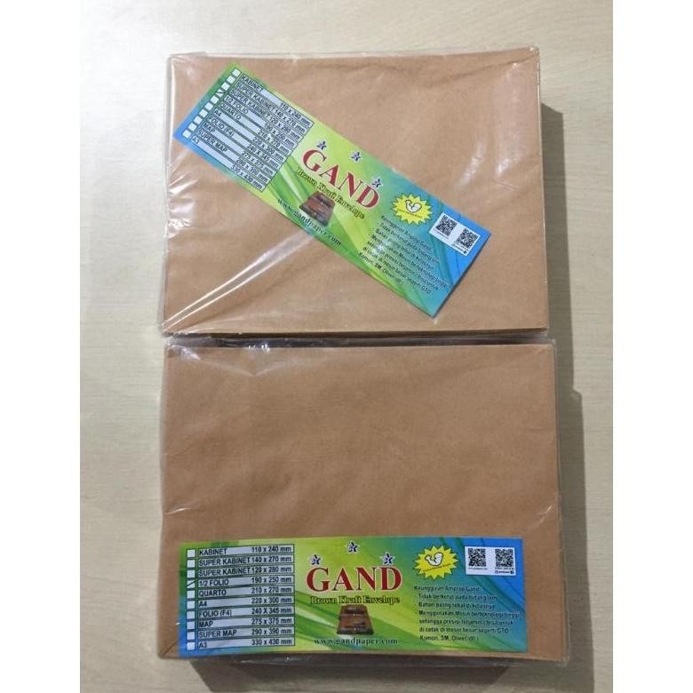 

Amplop Coklat 1/2 Folio 190x250 mm 100 Lembar AST