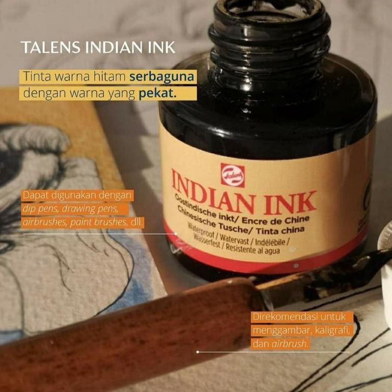 

ROYAL TALENS INDIAN INK TINTA BAK CINA KALIGRAFI INDIA AST