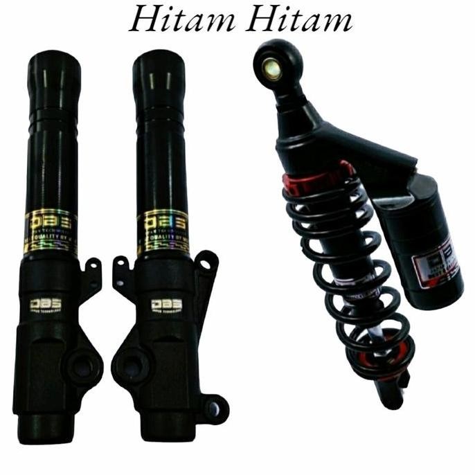 PAKET SHOCK VARIASI DBS DEPAN+BELAKANG MIO BEAT FINO VARIO XEON SKOOPY