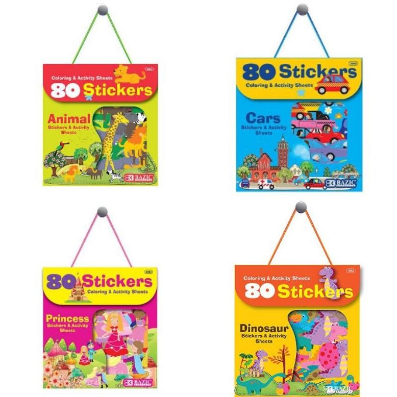 

Bazic Coloring & Activity Sheets 80 Stickers AST