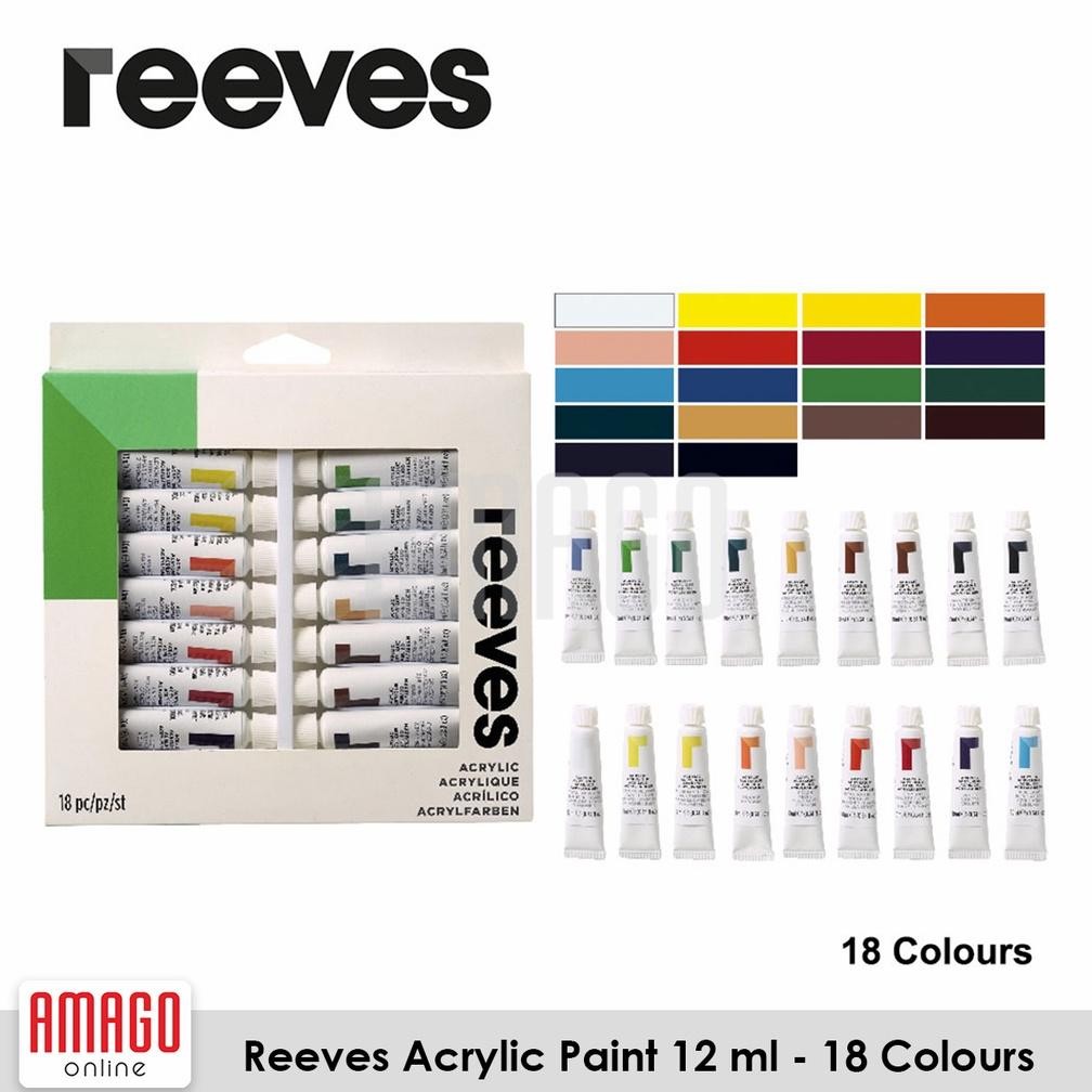 

REEVES Acrylic Paint 12 ml - Set 18 Colours AST