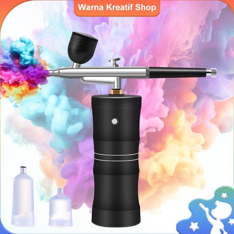 

Kondisi Bamboo Spray Gun cordless Kit Multi-Purpose Air Brush Set Art Painting Spray Model Cordless Mini Airbrush Set Spray Pump Gen Pen compressor portable make up AST