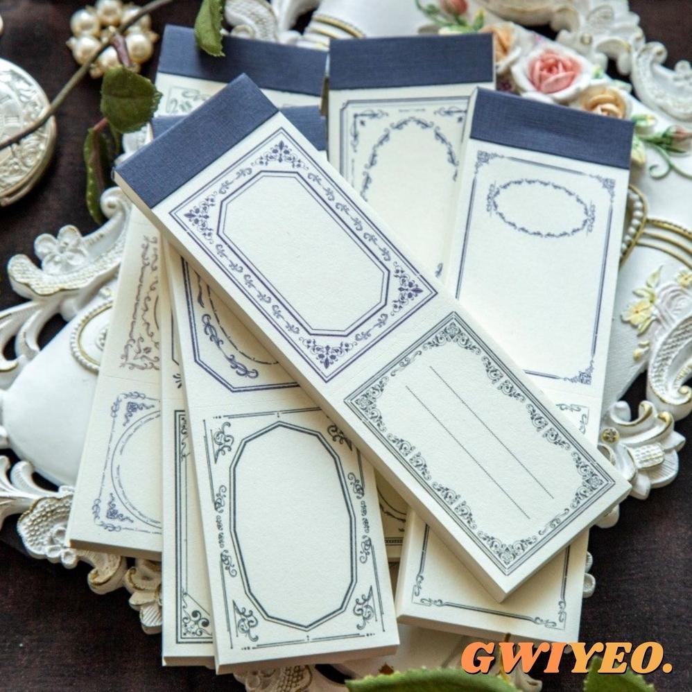 

50 Lembar Kertas Memopad Design Aesthetic Scrapbook Planner AST