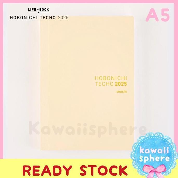 

Hobonichi Techo 2025 A5 English Cousin Book (January Start) | Hobonichi 2025 | Stpck Handcarry Jepang Co